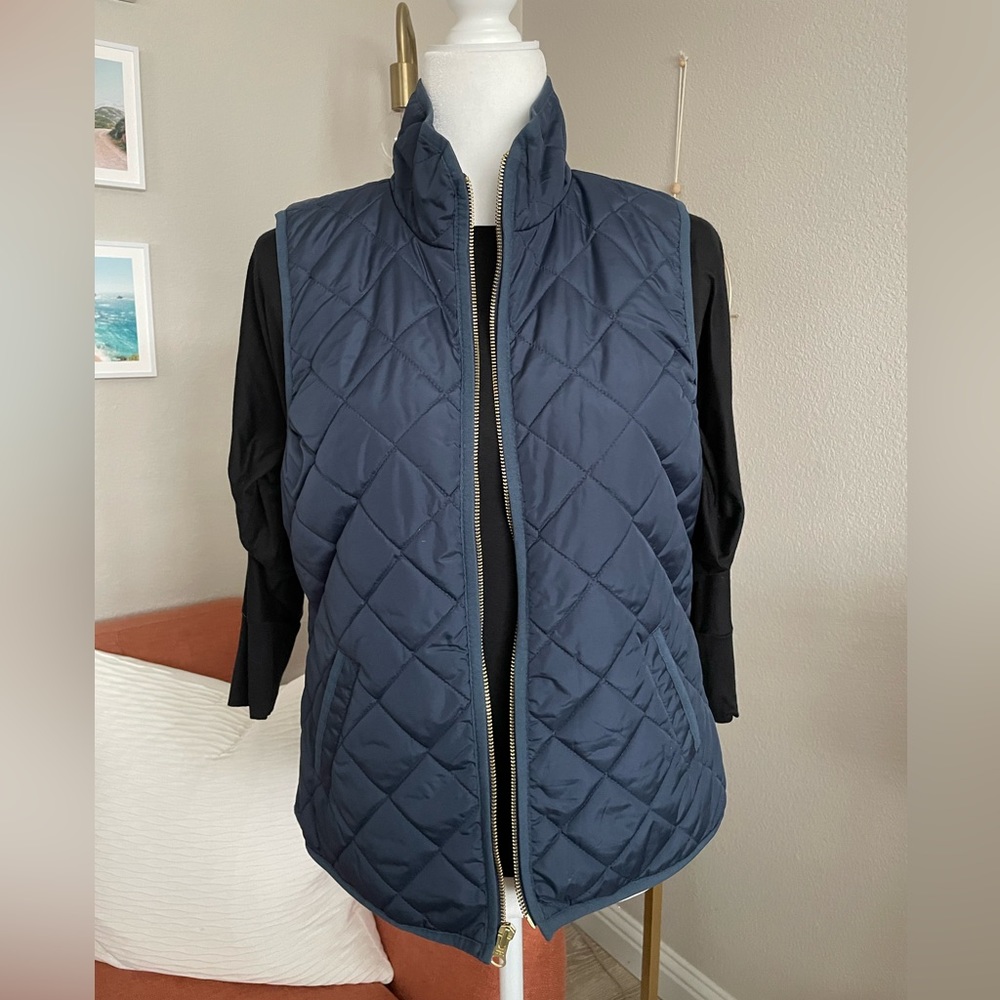 Blue Old Navy puffer vest
